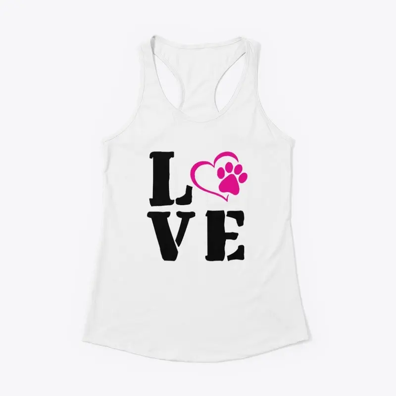 Dog Love with Heart & Paw