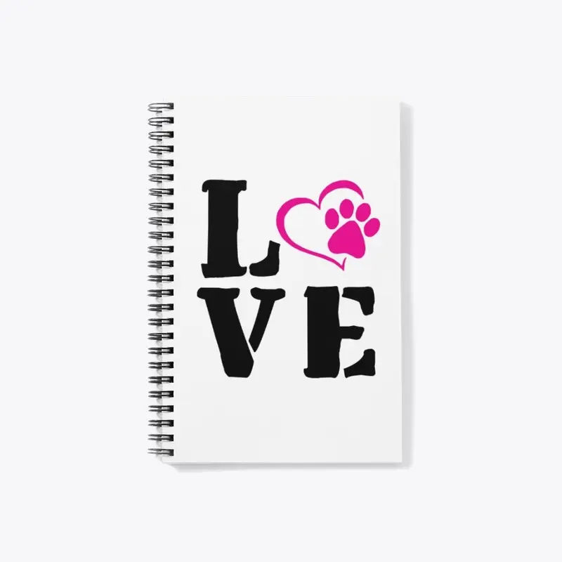 Dog Love with Heart & Paw